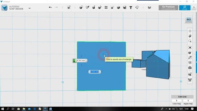 Autodesk 123d Design 3д модель 2 бөлім