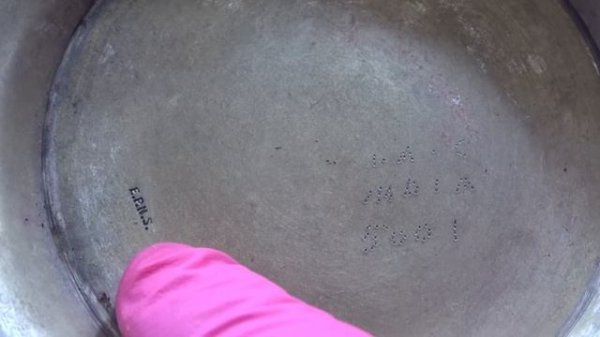 Antique Rusty Bronze Cup Restoration