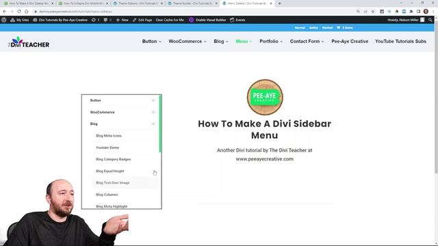 How To Make A Divi Sidebar Menu смотреть онлайн