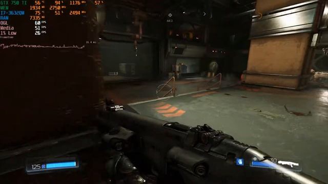 eGPU Gameplay DOOM(2016): [GTX 750TI+I7-3632QM+12GB RAM] EXP GDC Beast v8.5c. смотреть онлайн