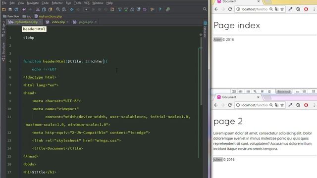 038 - PHP Les bases - Les fonctions avec arguments смотреть онлайн