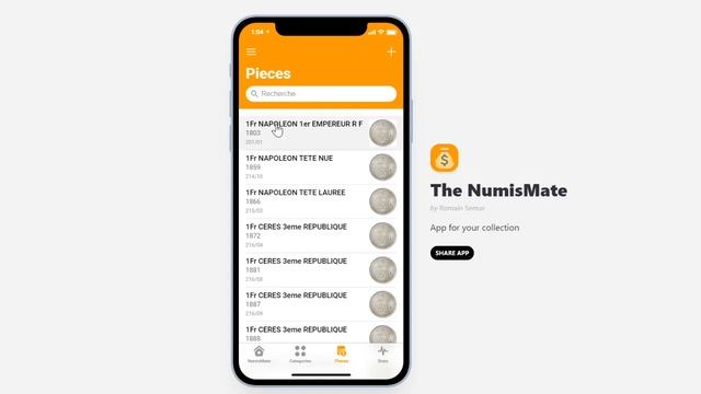 Manage coin collection with Glide application смотреть онлайн
