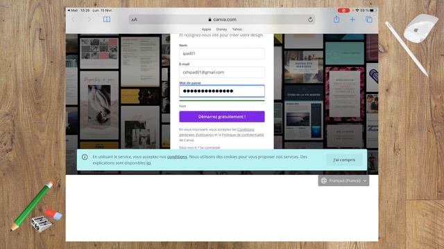 Activer un compte Canva pour l'Enseignement sur l'iPad смотреть онлайн