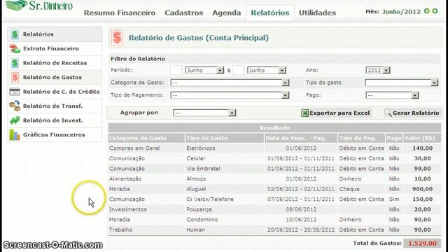 Exportando relatório de gastos para Excel смотреть онлайн