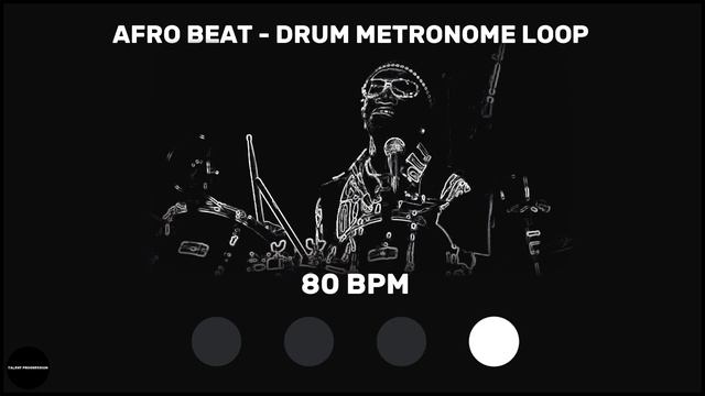 Afro Beat | Drum Metronome Loop | 80 BPM смотреть онлайн
