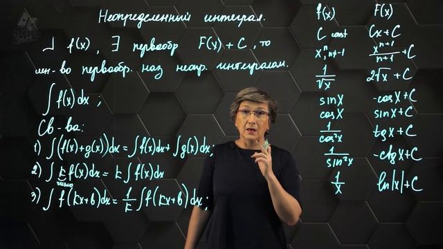 6-Неопределенный интеграл. 11 класс. смотреть онлайн