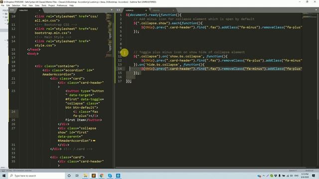 Accourdion Controlling - Form | Bootstrap 4.5 (A to Z) #7 смотреть онлайн