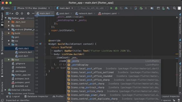 Flutter: Searching ListView với JSON Data смотреть онлайн