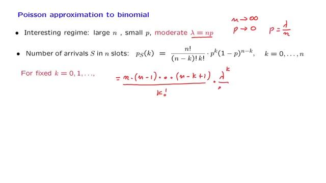 L21.10 The Poisson Approximation to the Binomial смотреть онлайн