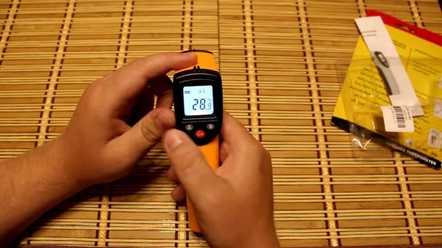 Цифровой инфракрасный термометр (Пирометр)/Digital infrared thermometer (pyrometer) смотреть онлайн