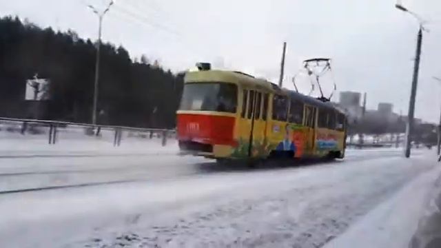 Трамваи ТАТРА Т3 г.Ижевск. смотреть онлайн