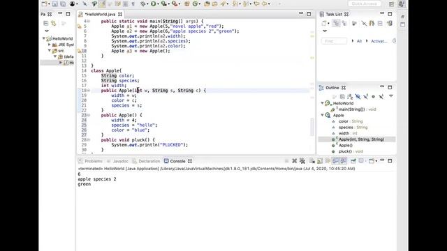 Java Class 5 Part 1 - Constructors смотреть онлайн