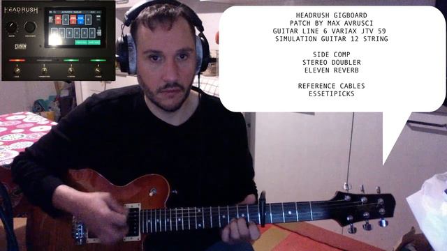 HEADRUSH GIGBOARD & LINE6 VARIAX JTV 59 SIMULTION GUITAR 12 STRING смотреть онлайн