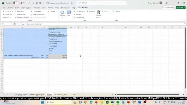 Webinar of Oracle FCCs Advance Features | Aggregation Of Intercompany Entities (Addition) смотреть онлайн