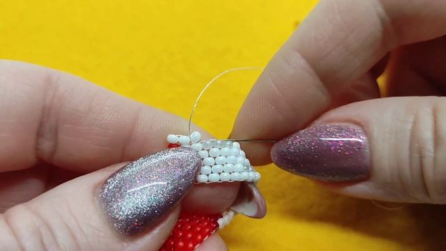 "РОЖДЕСТВЕНСКИЙ ГНОМИК". Кирпичное плетение. Часть 1/4 смотреть онлайн