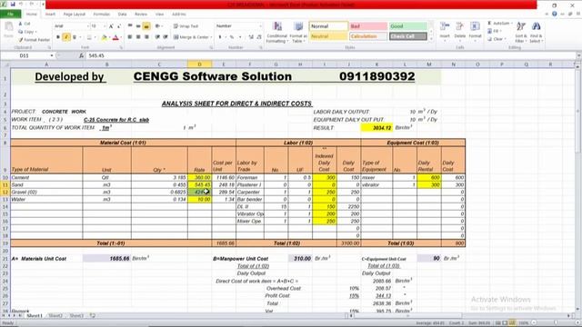 C-25 breakdown with hand calculations & Excel смотреть онлайн