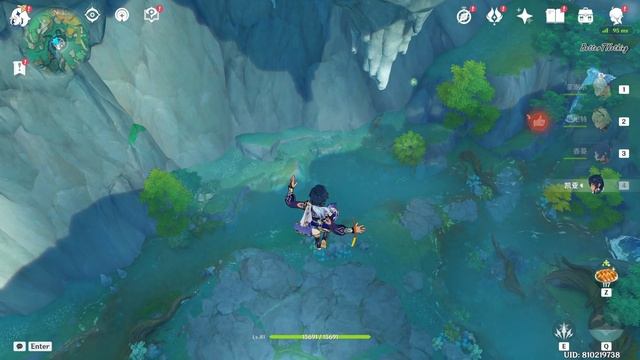 【原神】快速抵达《隐山猊兽》世界BOSS锚点！闲云角色突破素材《凝云鳞甲》 смотреть онлайн