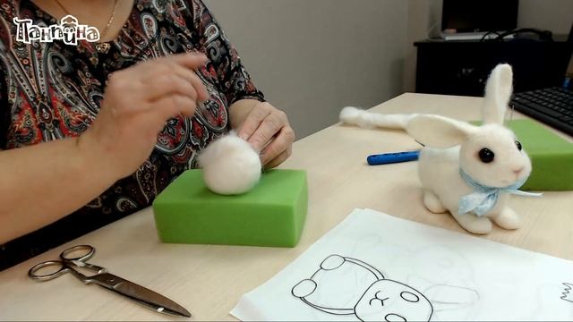 Часть 1. Мастер-класс Зайчик в технике валяние смотреть онлайн