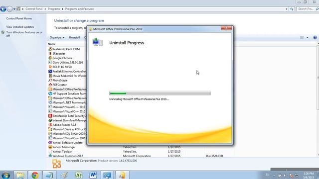 Cara uninstall Microsoft Office 2010 di windows 7 смотреть онлайн