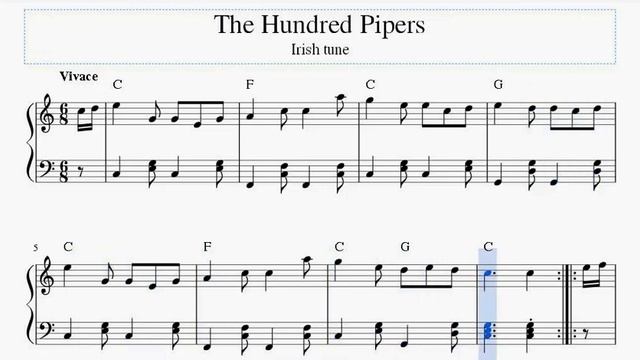 "The Hundred Pipers" Irish tune смотреть онлайн