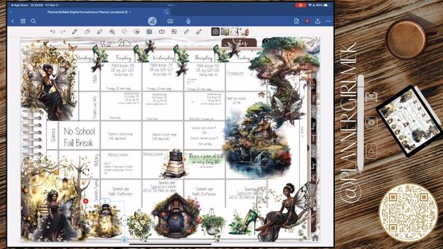 Digital Plan With Me Homeschool Week 11| KezaKuDesign | Cozy Planning on my iPad #digitalplanners смотреть онлайн