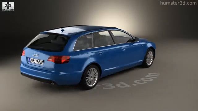 Audi A6 (C6) Avant 2005 3D model by Humster3D.com смотреть онлайн