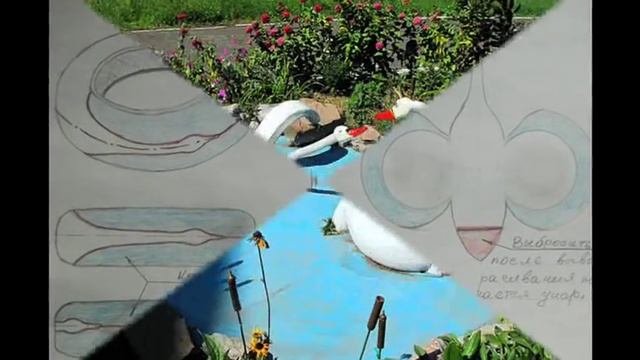 Красивая поделка ЛЕБЕДЬ из покрышки своими руками Схемы смотреть онлайн