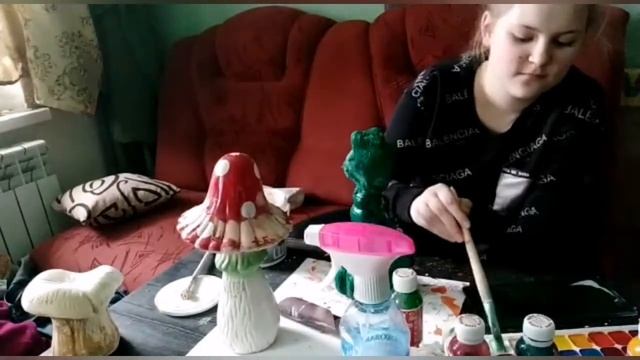 Покраска садовых фигур! смотреть онлайн