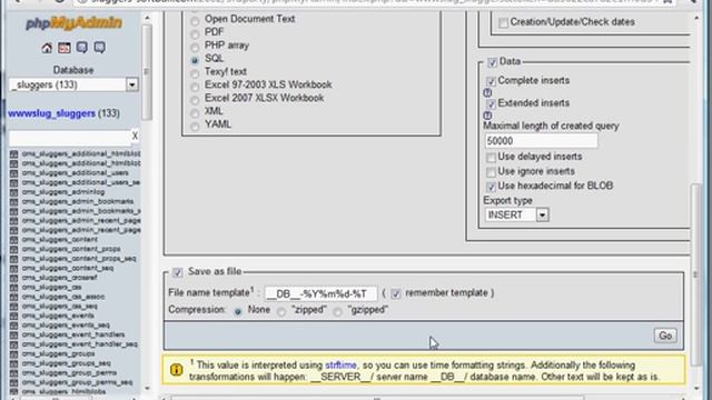 mysql database backup смотреть онлайн