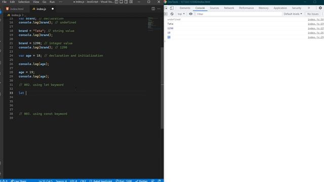 Variable Declaration in JS || JavaScript Tutorials #02 || Tutorials Station смотреть онлайн