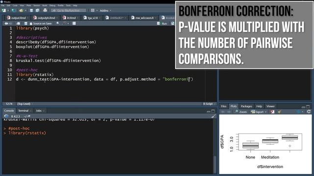 Kruskal-Wallis-test in R - ALL IN ONE (Calculation, Interpretation, Reporting) смотреть онлайн
