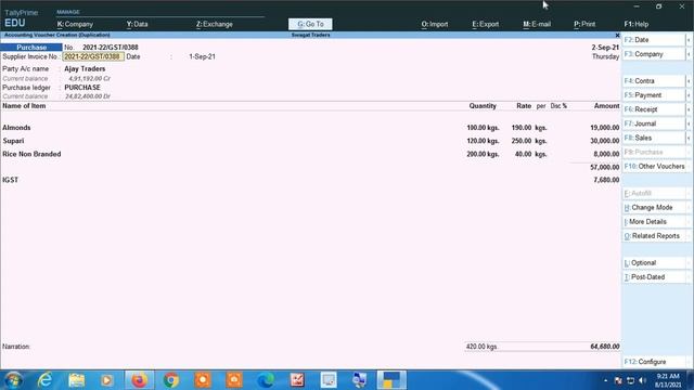 #53 -Voucher Entry ko Copy kese kare Tally Prime me | Voucher Entry ko Copy karna Tally Prime me || смотреть онлайн