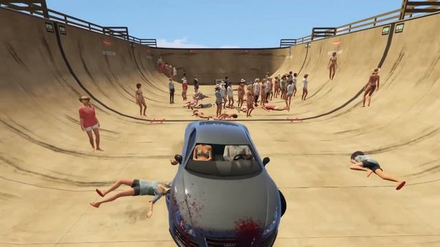 GTA 5 - MEGA RAMP - World Record! смотреть онлайн