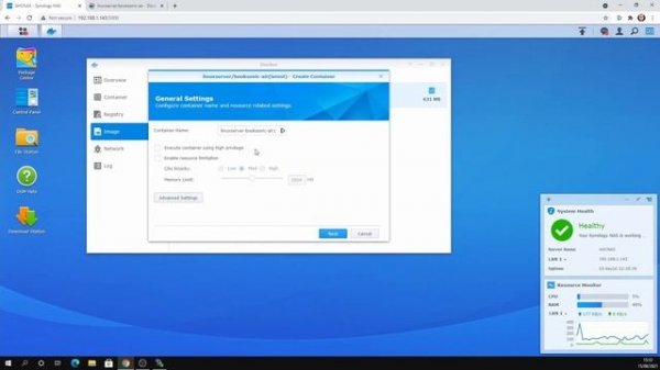 How to Install Docker on Synology DS720+ and Setup Booksonic Server (with folders 2021)