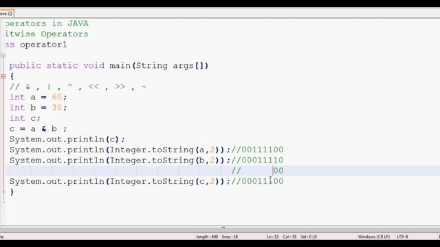 #14 JAVA Beginners Tutorial in Tamil | Operators | Bitwise Operator in java смотреть онлайн