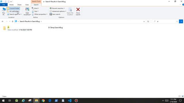Windows10 File Explorer Search Tab Missing смотреть онлайн
