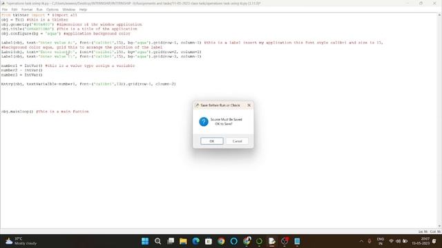 operation programming using tkinter python смотреть онлайн