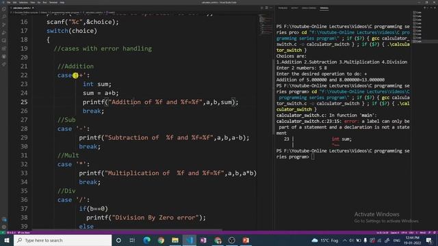 When - Compulsory to use curly braces in switch case statement in C/C++/Java ? - C Programming - #2 смотреть онлайн