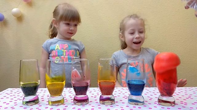 ОПЫТЫ Разноцветный вулкан