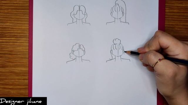 تعلم رسم تسريحات شعر مختلفة سهلة جدا للمبتدئين | أساسيات رسم الأزياء نعليم رسم الأزياء смотреть онлайн