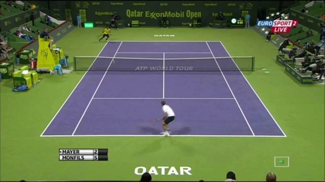 ATP 250 Doha 2014 SF Gael Monfils vs Florian Mayer смотреть онлайн