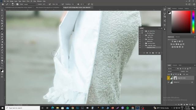 1 Click background Len blur action free download and tutorial for Photoshop 2023 смотреть онлайн