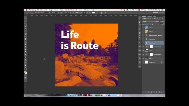 Photoshop Tutorials "Using Gradient Map" смотреть онлайн