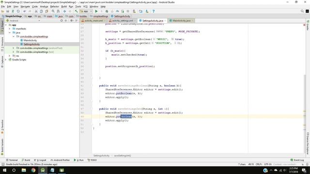 Settings Example with SharedPreferences - Android Studio Tutorial смотреть онлайн