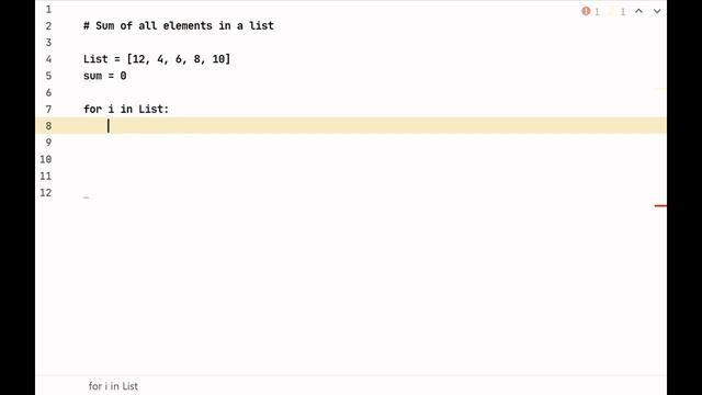 PYTHON: SUM OF ALL ELEMENTS IN LIST смотреть онлайн