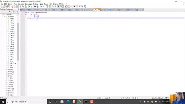 Python class X1 chapter 9 Flow of Control Jump statement (break and continue) смотреть онлайн