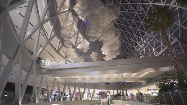 Singapore, Changi Airport, 4X escalator смотреть онлайн