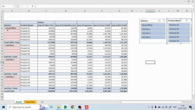 MS Excel Formula|| Pivot Table || Explore power of Pivot Tale Charts || смотреть онлайн