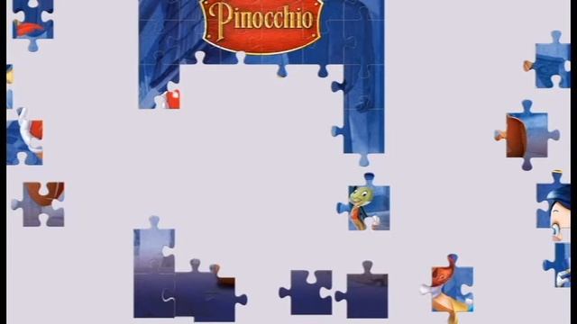 Pinocchio's favorite character. Collecting a puzzle from a cartoon смотреть онлайн