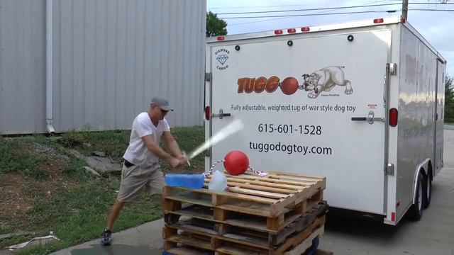 Tuggo Dog Toy Destructive test with sword Pit Bull proof dog toy смотреть онлайн